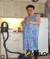 old grandma ingeborg exposes her fat body and sticks a vacuum pipe in her twat112848