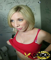 18+ american teen jules sterling sucks a big black cock at a gloryhole
