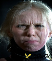 blonde chick sarah jane ceylon is restrained in a variety of ways in a dungeon246132