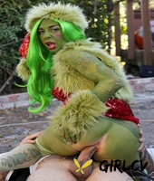green grinch joanna angel anal rides homeless cock on top in the alleyway117779