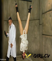 hot gabriella paltrova gets dressed in a straitjacket & hung from the ceiling217087