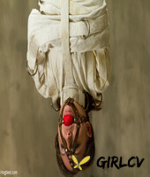 hot gabriella paltrova gets dressed in a straitjacket & hung from the ceiling217088