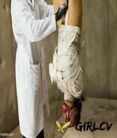 hot gabriella paltrova gets dressed in a straitjacket & hung from the ceiling217089