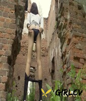 white girl kristina gets caught taking a big piss at an abandon site 2388577898457
