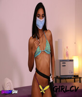 skinny masseuse claire black sports a surgical mask while giving a handjob 5186551590109