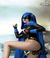 solo girl shows her firm tits and smooth pussy in cosplay clothing204723