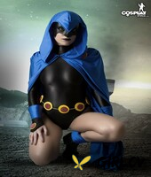 solo girl shows her firm tits and smooth pussy in cosplay clothing204724