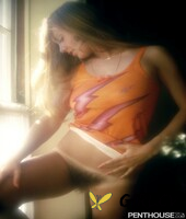 hot babe with big naturals nancy sebastian flaunts her hairy crotch in a solo