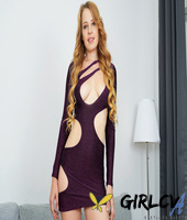 redheaded milf svetlana saint finger spreads her pink pussy after getting naked