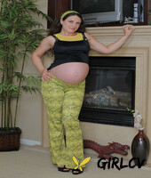 pregnant amateur teen angela fingers her hairy pussy & ass by the fireplace142081