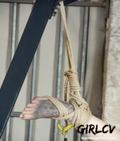 chubby babe nikohl gets tied up in rope bondage while fully naked181214