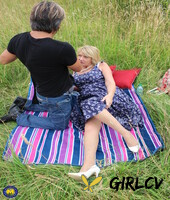 blonde amateur granny amy bends over to suck dick and gets rammed outdoors179128