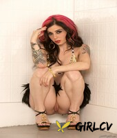 goth model joanna angel shows off her pussy after working clear of micro skirt92251