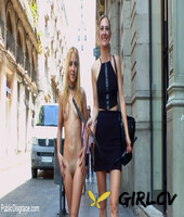 petite blonde is paraded nude through city streets before humiliating sex acts209720