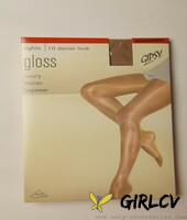 geeky babe sophia smith on her knees posing in super shiny pantyhose122339