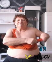 naughty chubby granny hortensia plays with her big tits while undressing153217