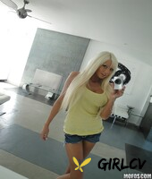 blonde hottie with big tits rikki six stripping and picturing herself