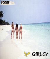 three nude bombshells with great breasts have fun on the beautiful beach125518