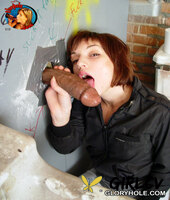horny amateur slut sydney blows bbc at a gloryhole and swallows hot jizz196988