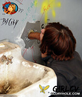 horny amateur slut sydney blows bbc at a gloryhole and swallows hot jizz196991