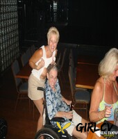 mature blonde gabby smith & her naughty cronies show titties at a wild party