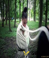 brunette slave athina tied to tree for outdoor spanking & deepthroat face fuck108722