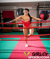 athletic brunette lexi dona models in a boxing ring before hardcore anal sex175375