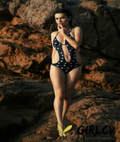 skinny teen serena wood gets completely naked while wading in the ocean