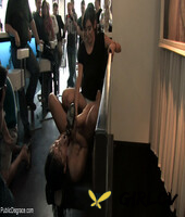 public disgrace starring gabor hot brunette naked photos