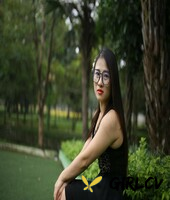 beautiful asian model elena posing in her sexy black outfit outdoors148231