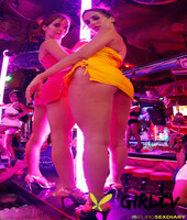 strippers in provocative outfits fox twins having an intense pov 3way237332