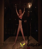 restrained girl is put through her paces by a sadist before being fucked 83954051218547