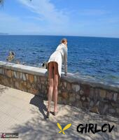 shameless milf nude chrissy flashes her big knockers and pussy in public128632