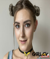 pretty teen eva elfie shows off her big tits & fingers her shaved pussy