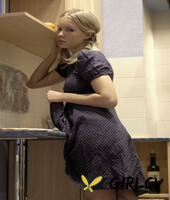 adorable blonde teen koika shows her twat and ass in the kitchen131904