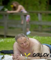 adorable bunny babe blows off a fat old man in public & rides his dick151145