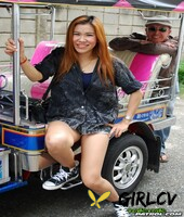 asian cute babe noy takes a ride with a stranger on his mini taxi115074