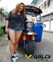 asian cute babe noy takes a ride with a stranger on his mini taxi115061