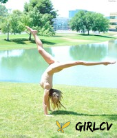 slender gymnast kourtney shows her moves while fully naked by the lake126507