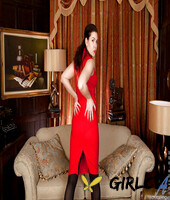 lusty milf in nylons getting naked and exposing her shaggy gash in close up218487