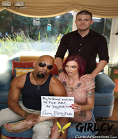 slutty anna bell peaks on her knees sucking big black cock in steamy threesome