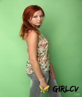 redheaded teen elen moor showing off her sweet natural tits & her shaved twat