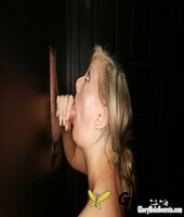 gorgeous alessandra shows meaty pussy lips & mouthful in gloryhole cum swallow130025