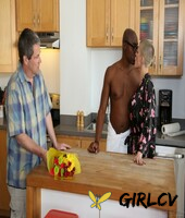 milf with shaved head & twat joslyn james gets big tits creamed in cuckold sex