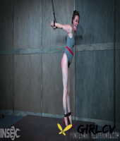 female slave amy nicole is placed into various restraints inside a dungeon178178