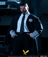 caucasian men oskar ivan and denis vega have gay sex in an automobile shop151467