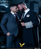 caucasian men oskar ivan and denis vega have gay sex in an automobile shop151470