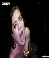 naked brunette alexis abbey sucks off a bunch of cocks at a gloryhole184836